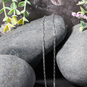 Bids.com 14K White Gold Fine Paperclip Chain (1.5mm) Necklaces