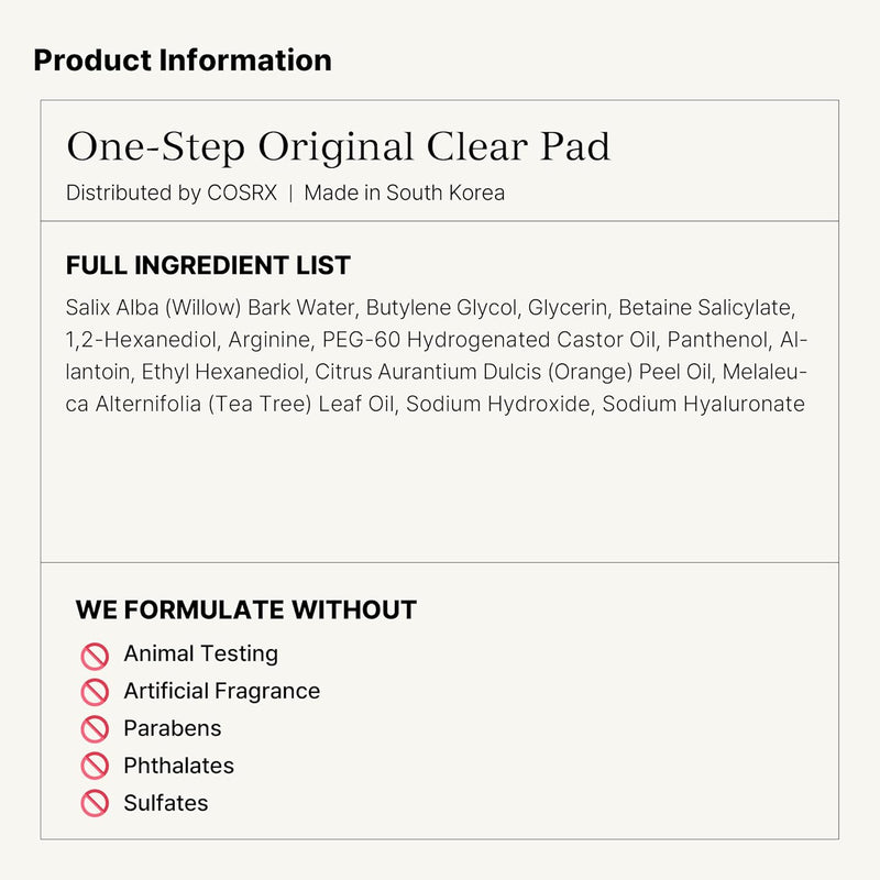 AsiaBeautyMall Cosrx Original Clear Pad Toner Lotion White Smoke