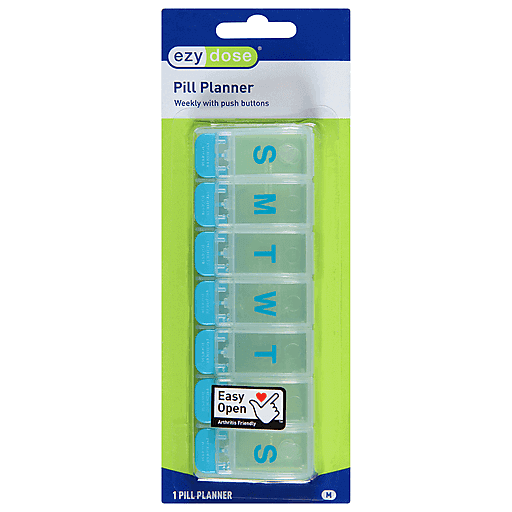 Ezy Dose Ezy Dose 7 Day Push Button Pill Reminder, Medium Medical