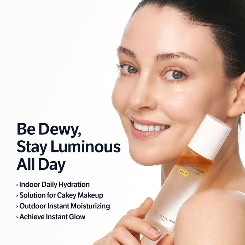 AsiaBeautyMall Sungboon Editor Deep Collagen Barrier Serum Mist Serum White Smoke
