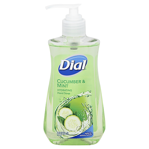 Dial Dial Liquid Hand Soap, Cucumber & Mint, 7.5 Fluid Ounces Cucumbers