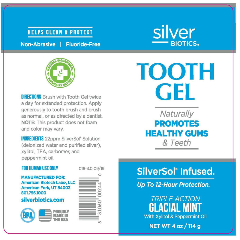 Silver Biotics Silver Biotics Tooth Gel Oral Care