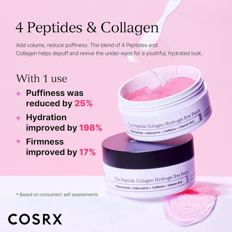 AsiaBeautyMall Cosrx The Peptide Collagen Hydrogel Eye Patch Eye Mask