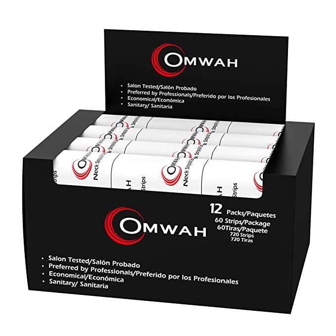 Mill's Beauty Supply Omwah Neck Strips - 60 strips/pk Barber Supplies