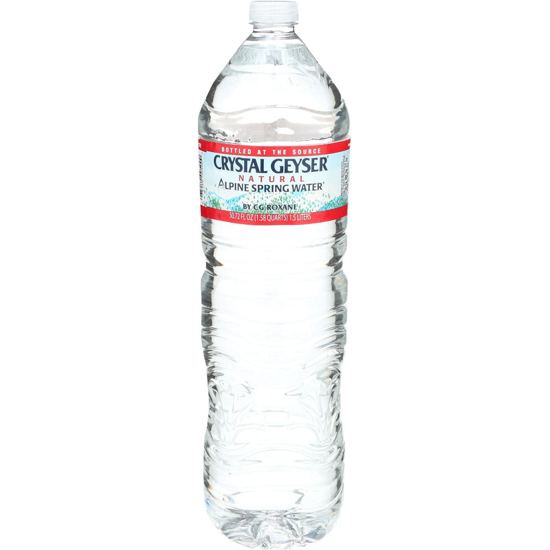Crystal Geyser Crystal Geyser Natural Alpine Spring Water 50.72 Fl Oz Water White Smoke