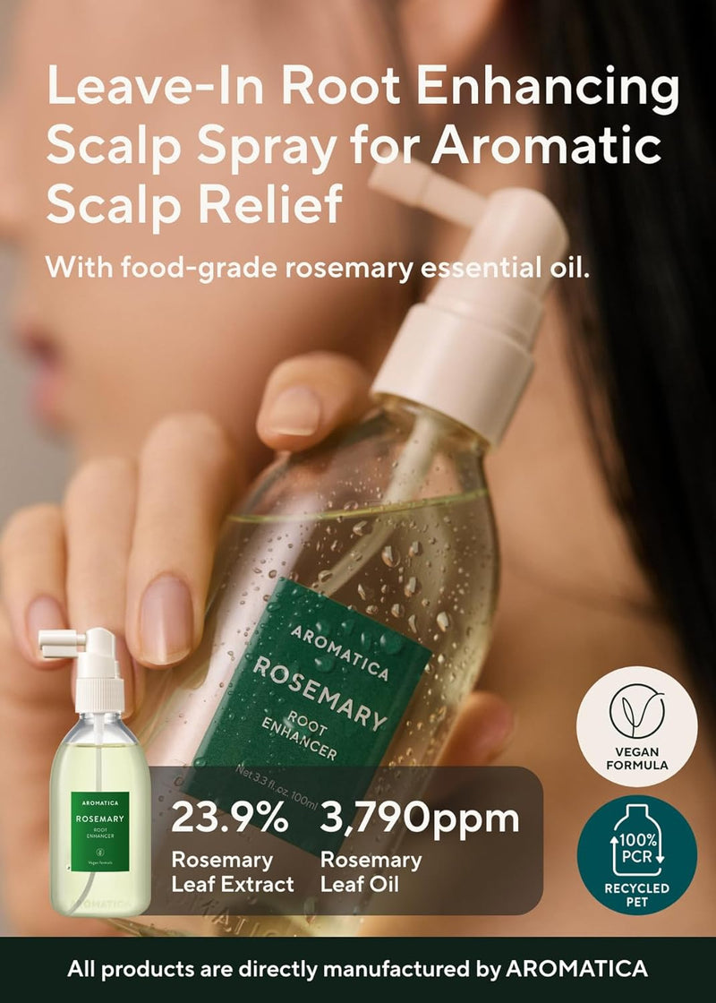 AsiaBeautyMall AROMATICA Rosemary Root Enhancer Hair Treatment Black