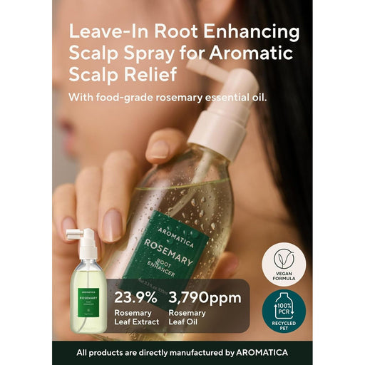 AsiaBeautyMall AROMATICA Rosemary Root Enhancer Hair Treatment Black