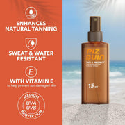 Piz Buin Piz Buin Tan & Protect Sun Oil Spray SPF15 150ml Sun Oil Spray