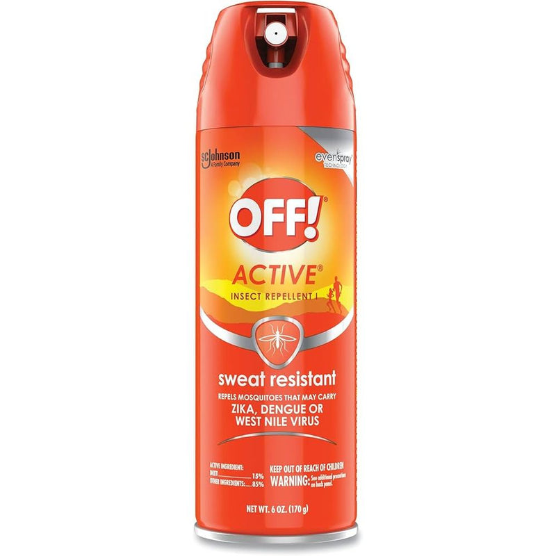 Off! Off! Active Insect Repellent Spray Sweat Resistant 6 oz Repellents