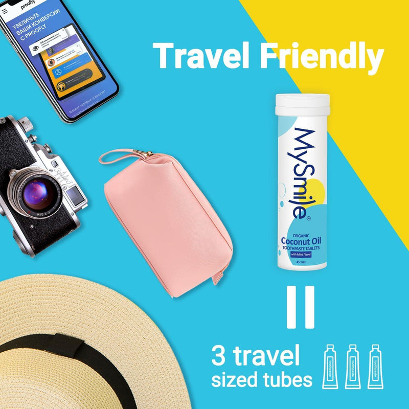 MySmile Organic Coconut Oil Toothpaste Tablets Teeth Whitening