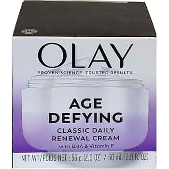 Olay Olay Age Defying Classic Daily Renewal Cream, Face Moisturizer 2.0 Fl Oz Health & Beauty