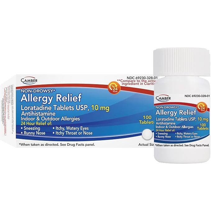 Camber Allergy Relief Loratadine 10 Mg 100ct Tablets