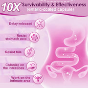 Nature Target Women's Probiotics for Gut Health, 100 Billion CFUs, 180 Veggie Capsules Probiotic