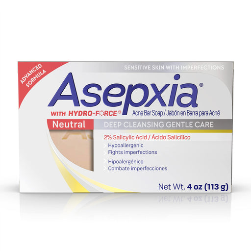 Asepxia Asepxia Acne Treatment Neutral Hypoallergenic Bar Soap 4 oz Skin Care