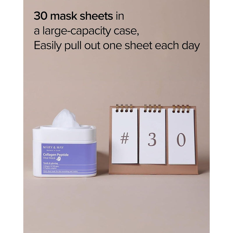 AsiaBeautyMall Mary & May Collagen Peptide Vital Mask Face Mask