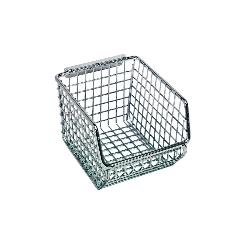 Quantum Storage Systems Quantum Storage Systems Chrome Wire Mesh Stack & Hang Bins (20-Pack) Industrial Storage