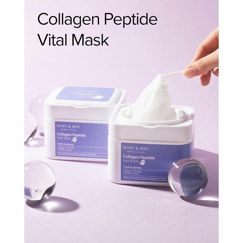 AsiaBeautyMall Mary & May Collagen Peptide Vital Mask Face Mask