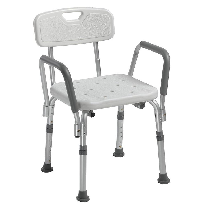 Drive Medical Bath Safety Bench with Back and Arms Health Care