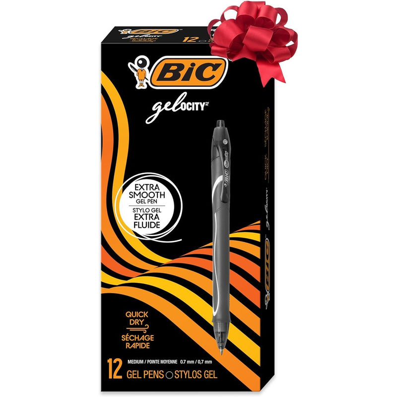 Bic Bic  Velocity Gel Pens Black  6x2 Gel Pens
