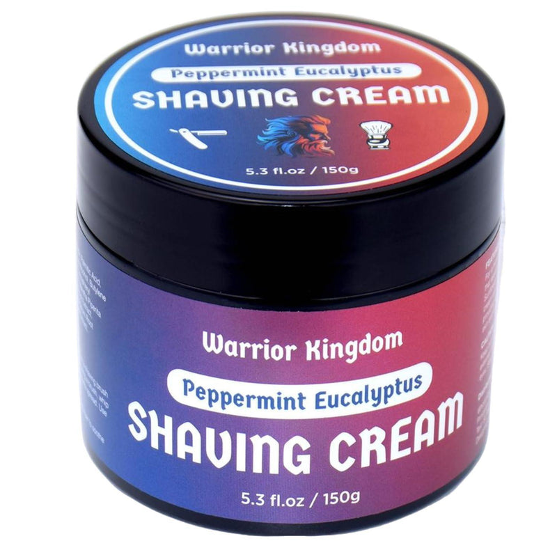 WhollyKaw WhollyKaw Warrior Kingdom Luxury Shaving Cream - Peppermint Eucalyptus Shaving Cream