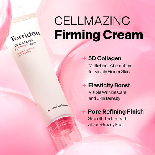 AsiaBeautyMall Torriden Cellmazing Firming Cream Moisturizer Pink