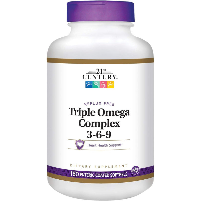 21st Century 21st Century Dietary Supplement Triple Omega Complex 3-6-9 Softgels 180 Count Vitamins & Supplements