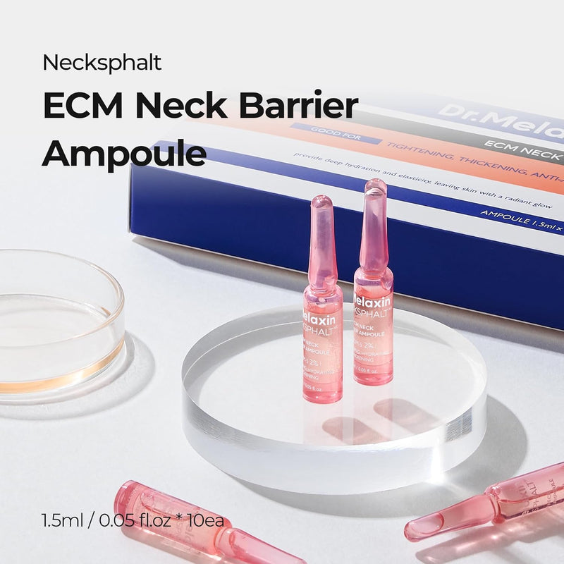 AsiaBeautyMall Dr. Melaxin Necksphalt ECM Neck Barrier Ampoule Neck Cream