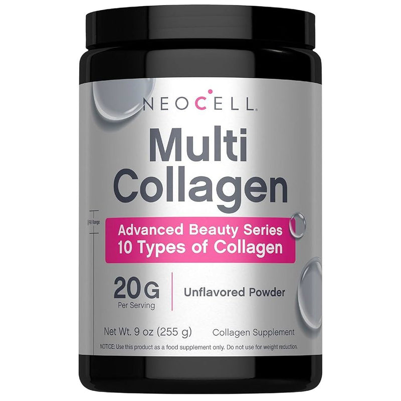 neocell NeoCell Super Multi Collagen Peptides Powder | 9oz | 10 Types of Collagen | Skin, Hair and Nails | Beauty Supplement | Unflavored Powder | For Women and Men Vitamins & Supplements