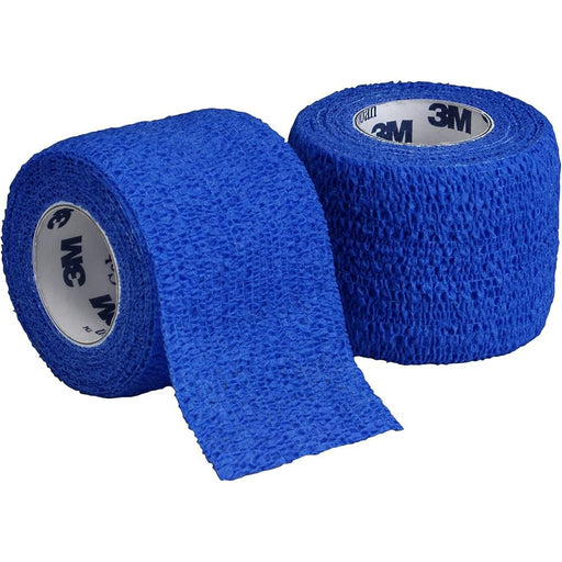 3M 3M Coban Self-Adherent Wrap / Cohesive Bandage, Blue (2 Inch x 5 Yards) Medical Tape & Bandages