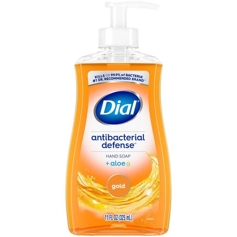 Dial Dial Antibacterial Liquid Hand Soap, Gold, 11 fl oz Pump Bottle Liquid Hand Soap