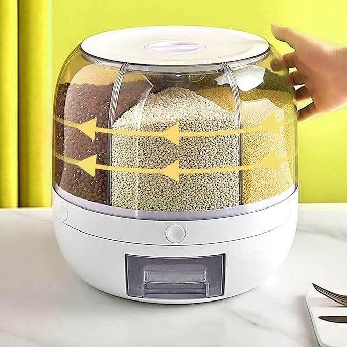 SmartPursue™ 6-Grid Rotating Food Dispenser Food Dispensers
