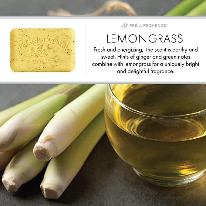 Pre De Provence Pre De Provence Lemongrass Shea Butter Enriched Vegetable Soap 150g Bar Soap