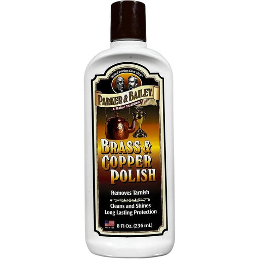Parker & Bailey Parker & Bailey Brass and Copper Polish Gently Cleans Polishes and Protects 8 oz Household Cleaning Supplies