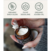 Chagrin Valley Soap & Salve Whipped Squalane Face & Eye Cream Facial Cleansers and Moisturizers Seashell 1 fl oz Jar