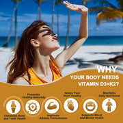 Nature Target 4-in-1 Vitamin D3 + K2, 120 Capsules Vitamin