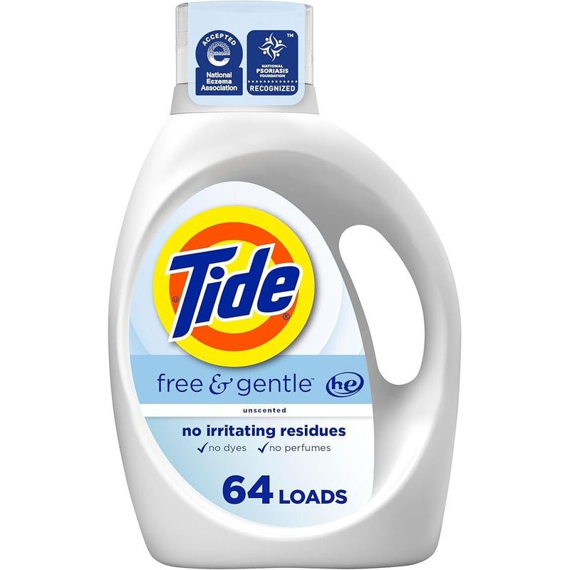 Tide Tide Free and Gentle Liquid Laundry Detergent 92oz Laundry Detergent White Smoke