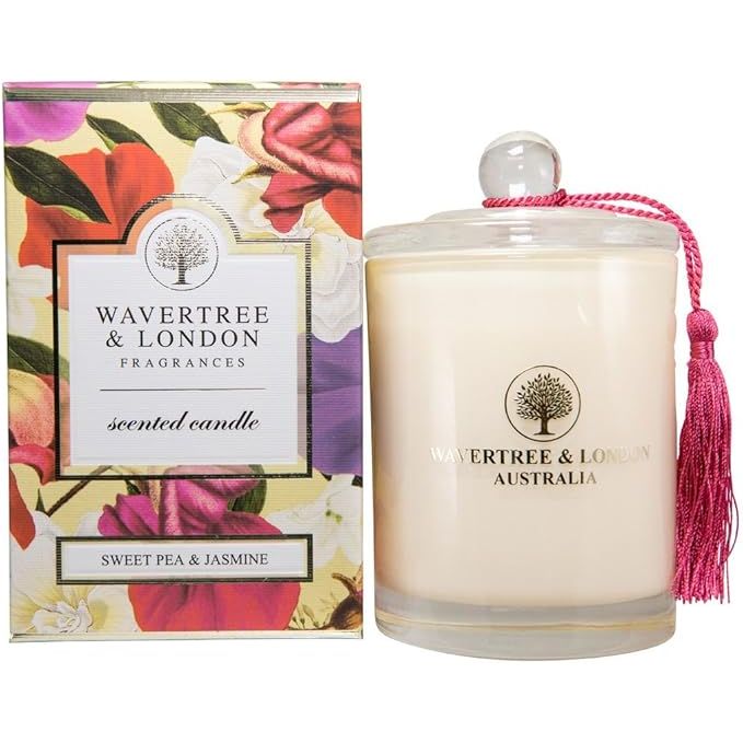 Wavertree & London Wavertree & London Sweet Pea & Jasmine Scented Candle Candles White Smoke