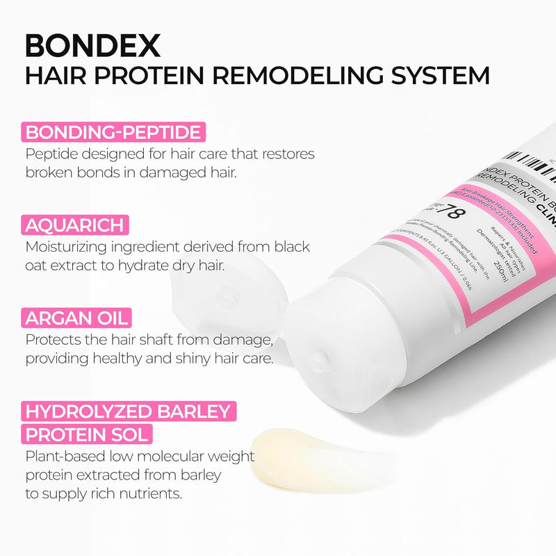 AsiaBeautyMall Dr. Melaxin Bondex Clinic II Protein Binding Remodeling Clinic Treatment Conditioner