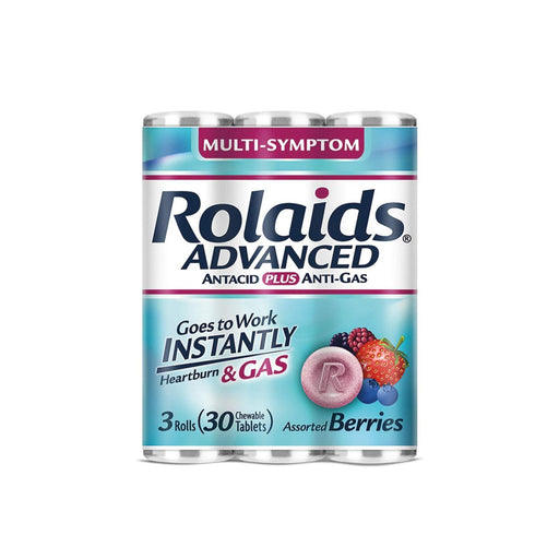 Rolaids Rolaids Adv Cw 3x30  Antacd+Ags Wby Personal Care
