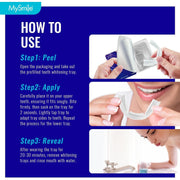 MySmile Prefilled Teeth Whitening Trays w/ 12% Hydrogen Peroxide Teeth Whitening