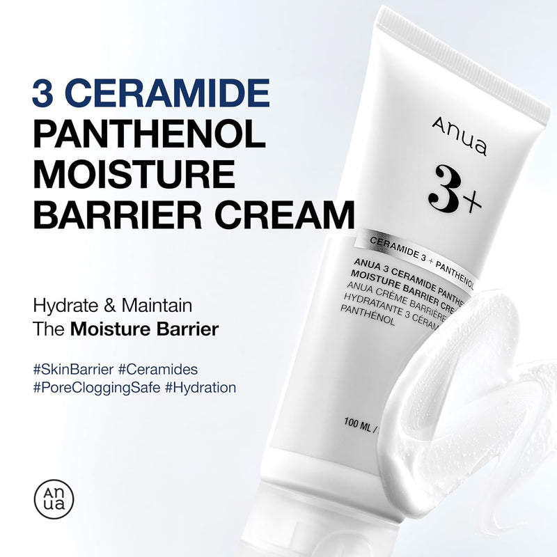 AsiaBeautyMall ANUA 3+ Ceramide Panthenol Moisture Barrier Cream Moisturizer