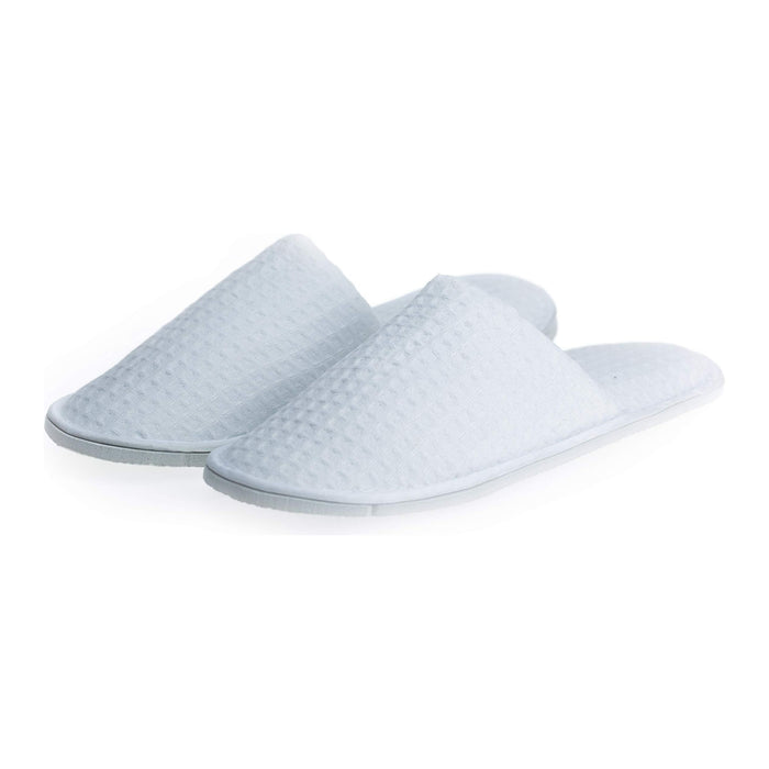 Amenities Depot Disposable Guest Slippers (5 Pairs, Navy Blue And White)