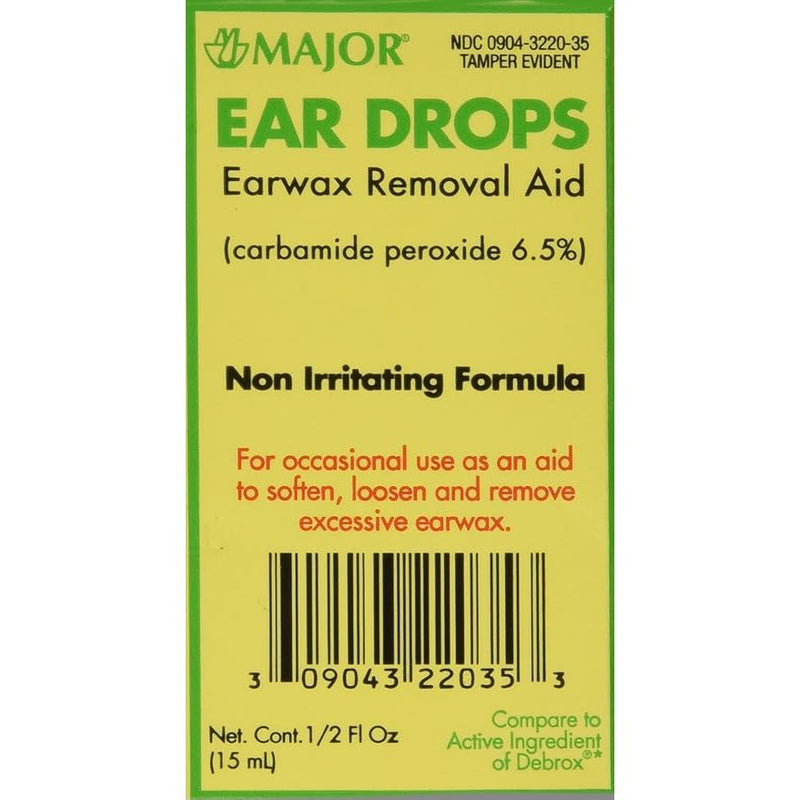 Leader (Tm) Ear Drops Wax Removal Kit Syringe & Drops 0.5 Oz(Compare To Debrox)