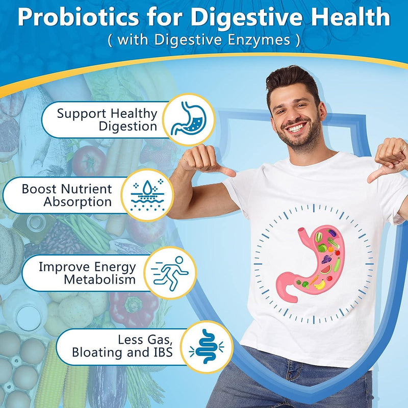 Nature Target 3-in-1 Digestive Health Probiotics, 100 Billion CFUs, 90 Veggie Capsules Probiotic