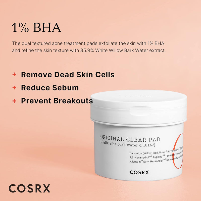 AsiaBeautyMall Cosrx Original Clear Pad Toner Lotion Peach Puff