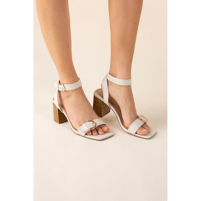 TREATY-S Buckle Sandal Heel