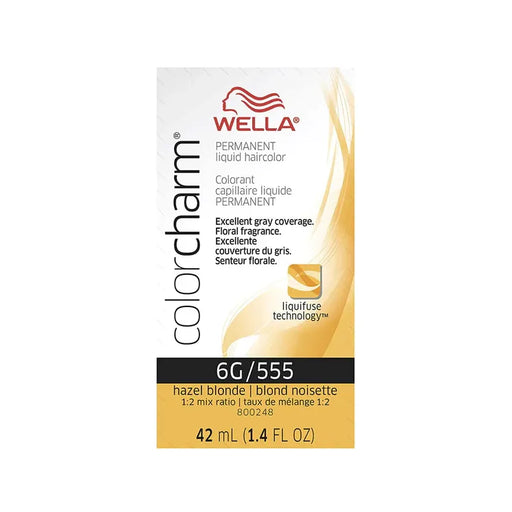 Wella Wella Color Charm Hazel Blonde 555 Liquid Creme Haircolor 42ml Hair Color White Smoke