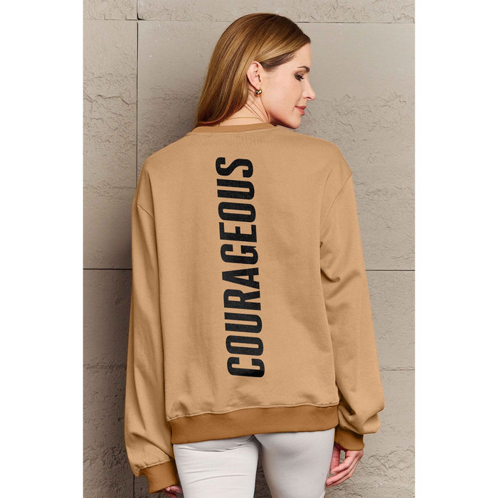 Simply Love COURAGEOUS Graphic Sweatshirt