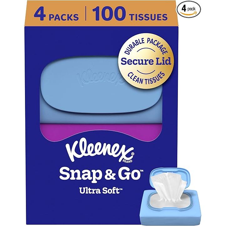 Pasteur Pharmacy Kleenex Snap & Go Ultra Soft Facial 100 Tissues Facial Tissues White Smoke