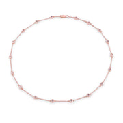 Bids.com 1.62 Carat Genuine Morganite .925 Sterling Silver Necklace Necklaces
